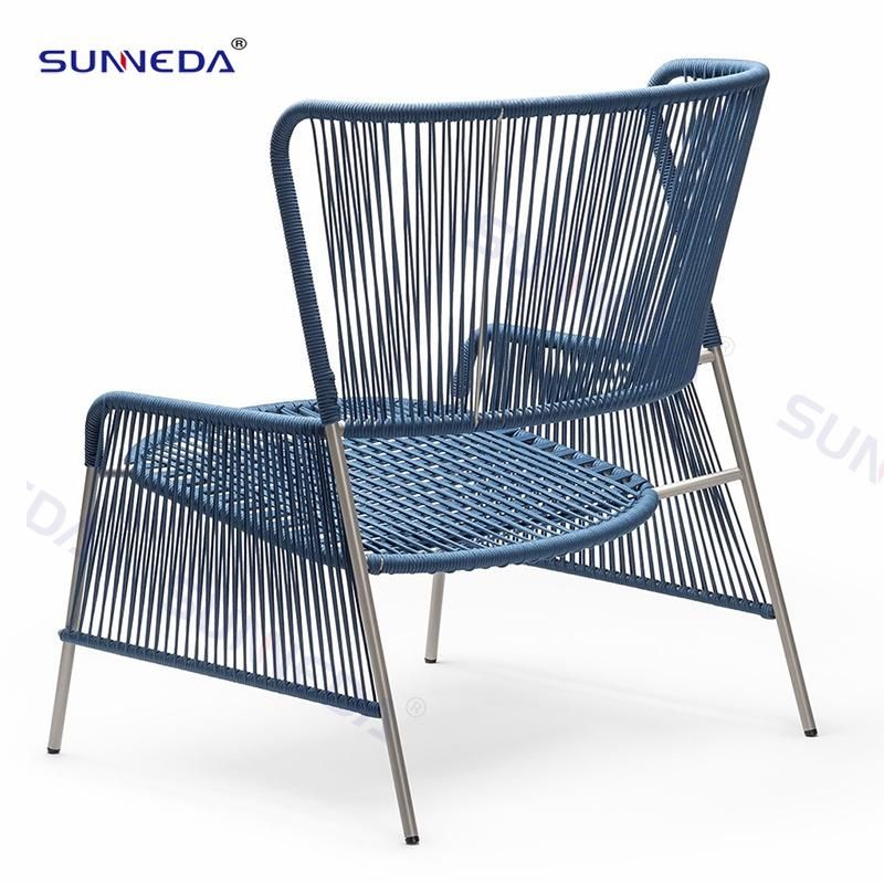 Customized Colorful PE Rattan Chair Sets Moderate Patio Commercial Outdoor Furniture