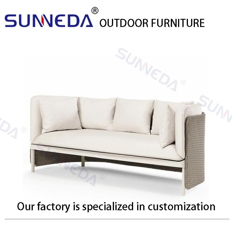 Hotsale Vine Cushion Customize Durable Courtyard Backyard Outdoor Sofa Set