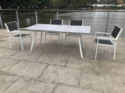 New Hotel OEM Long Outdoor Table Cheap Patio Dining Sets