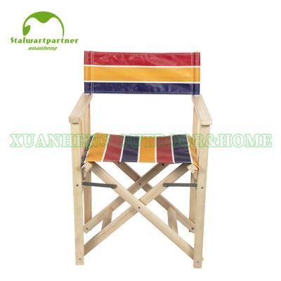 Portable Folding Canvas Wooden Director Chair Outdoor Chair