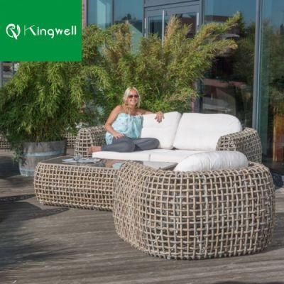 High Quality Comfortable Outdoor Patio Rattan Furniture Sofa Set for Garden Use