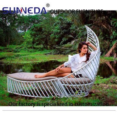 Home Garden Rain Proof Big Practical Useful Teak Leisure Wood Leg Sofa