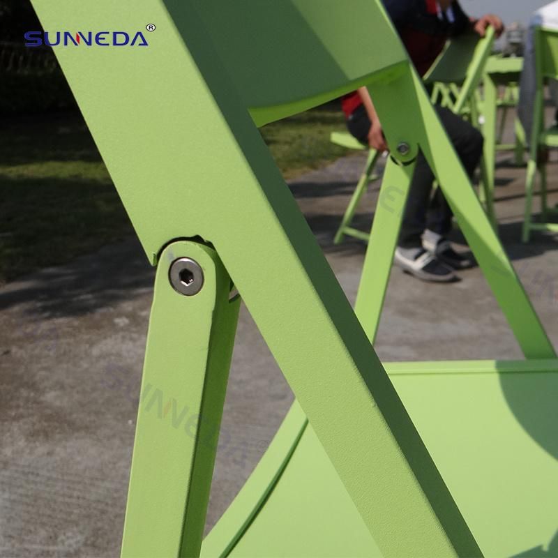 Patio Modern Outdoor Green Aluminum Dining Table Set