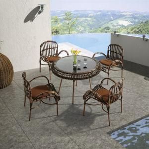 Foshan Factory Handmade Rattan Outdoor Furniture Garden Table Set