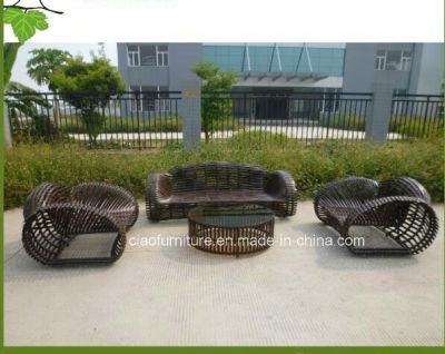 Unique Outdoor Furniture Aluminum Garden Rattan Sofa (CF796)