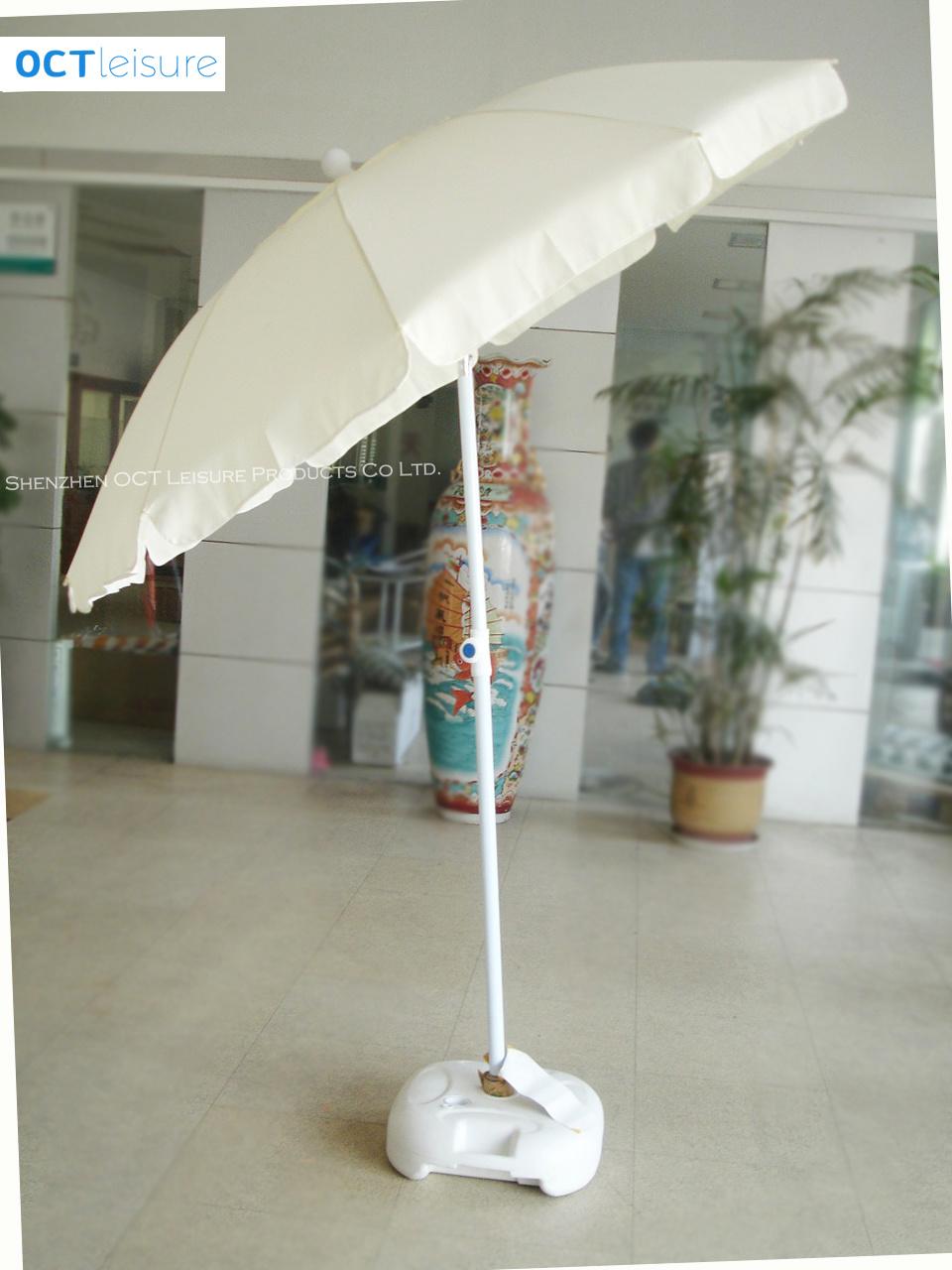 Strong U Shape Outdoor Umbrella in Beige with Zinc Tilt (OCT-BUSTU01)