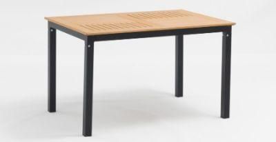 Table with Plastic Wood Perfect for Dining Garden Furniture