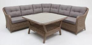 Garden Rattan Wicker Furniture Luxury Modular Lounge Sofa Set