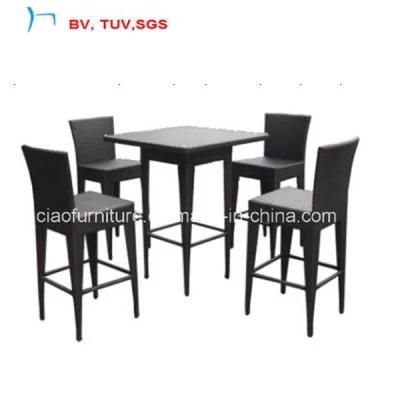 Bar Furniture Rattan Bar Stool and Table Set