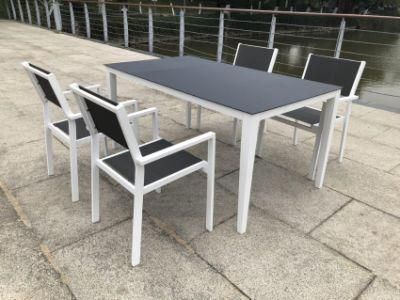 Hotel Room OEM 6 Piece Outdoor Set Bistro Dining Chairs