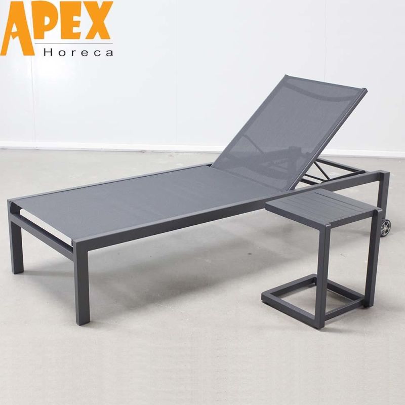 Aluminum Frame Outdoor Sofa Bed Furniture Beach Sun Daybed Wholesale