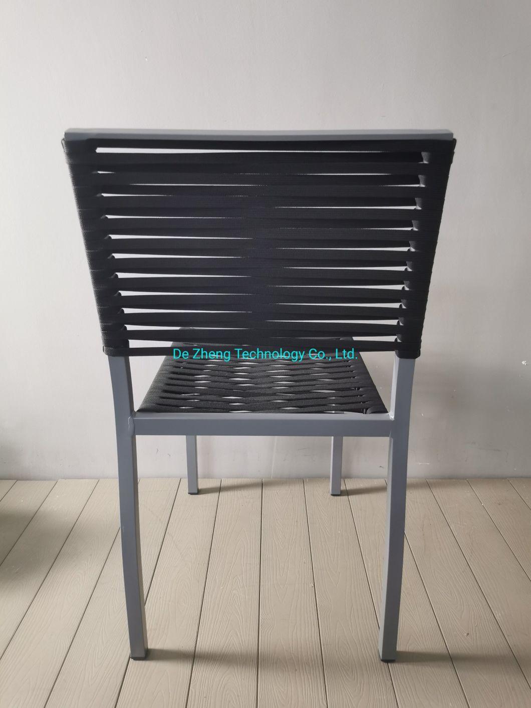 Classic Outdoor High Quality Garden French Style Antique Designs Textylene Weaven Dining Chair