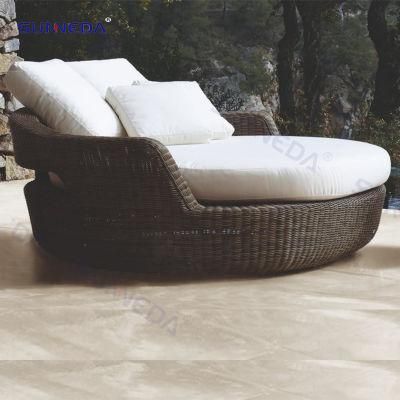 Garden Sunbed Leisure Rattan Aluminum Lounge Courtyard Furniture