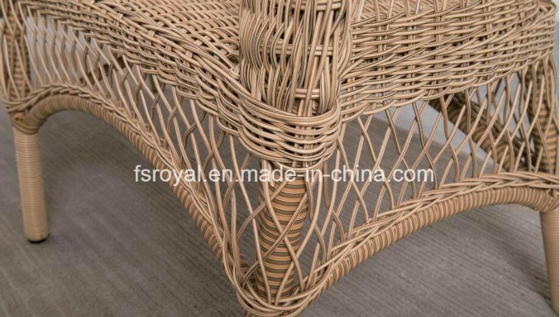 Morden Garden Furniture Set Outdoor Rattan Furnitures Dining Set Hotel Aluminum Table & Chair Sets Patio Dining Furniture