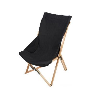 High Quality Fabric Wooden Beach Chair
