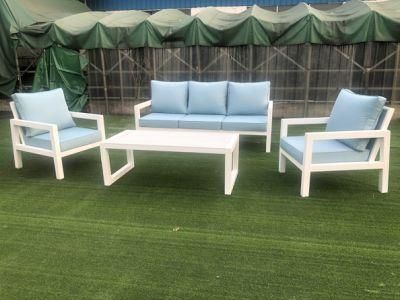 Metal Backyard Couch Garden Deck Aluminium Large Outdoor Corner Sofa Set