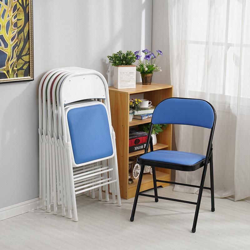 Wholesale China Factory Household Indoor Furniture Fishing Metal Folding Chair