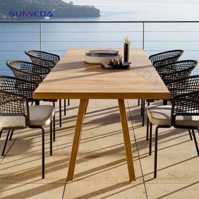 High Quality Garden Furniture Table Set with Pure Hand Rope