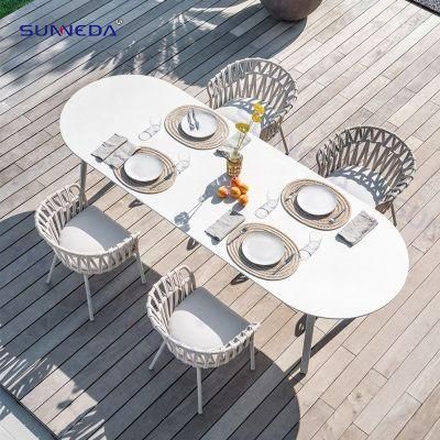 Outdoor Contemporary Hotel Presentable Portable Patio Chair with Dining Table
