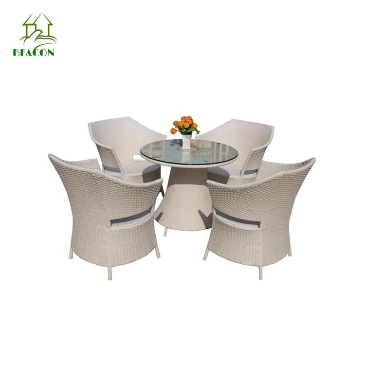 Outdoor Rattan Furniture Mosaic Table Top Outdoor Metal Frame Furniture Modern Popular Garden Dining Chair