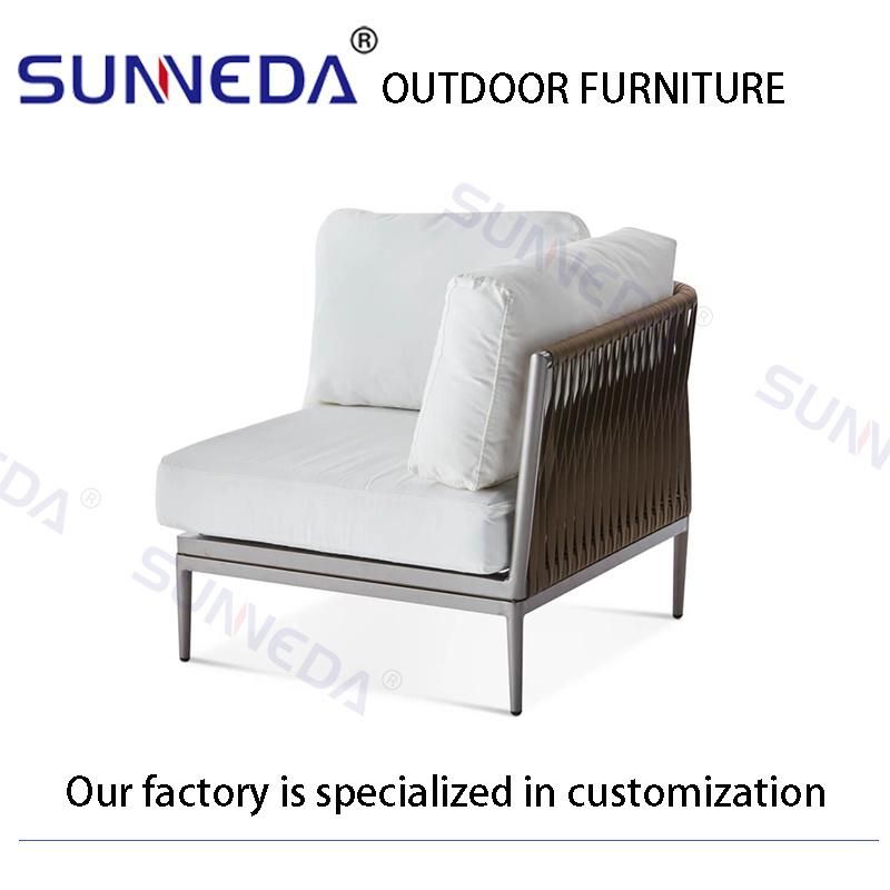 Modern Outdoor Series Concubine Chair Sofa with Tea Table