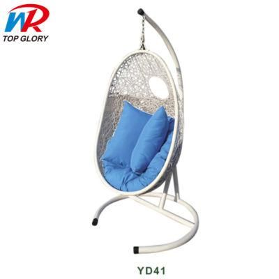 Outdoor Furniture Egg Shaped Chair and Indoor Swing for Adults Patio Swing with Stand