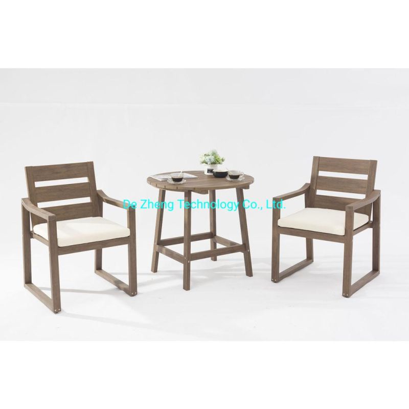 Leisure Luxury Outdoor Dining Coffee Teak Wood Bar Dining Bistro Table