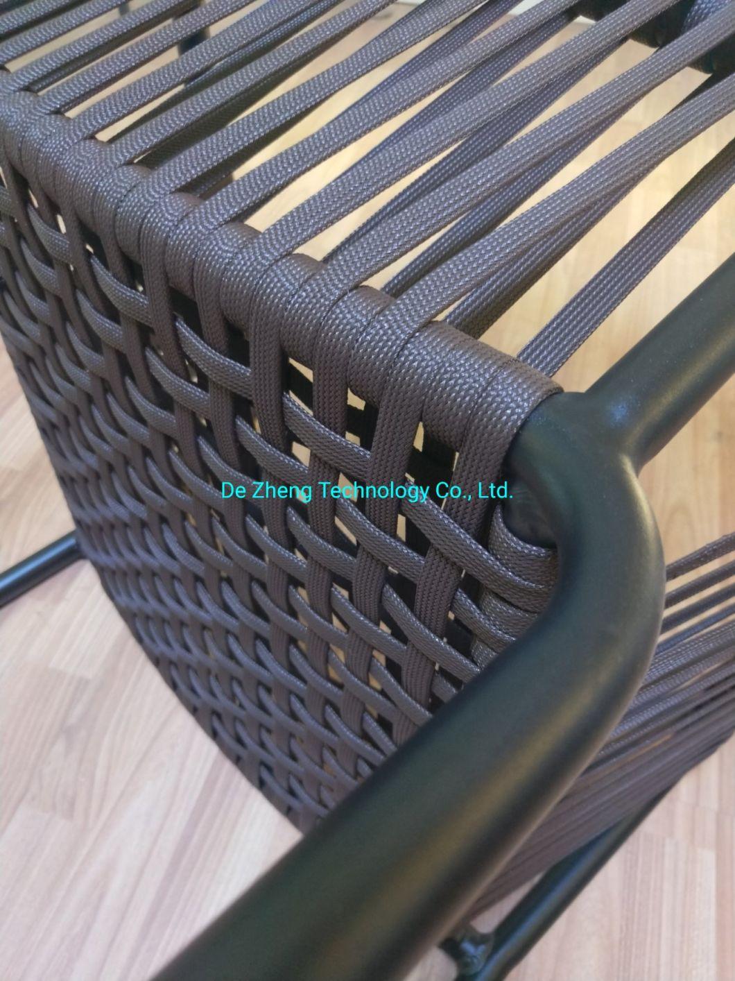 Waterproof Modern Style Leisure Commercial Hotel Dining Restaurant Rattan Outdoor Dining Chair (accept customized)
