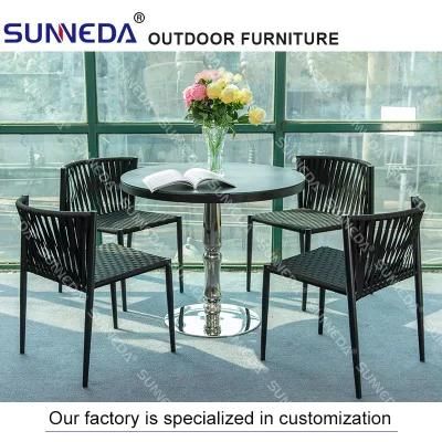 Aluminum Rattan Outdoor Garden Patio Furniture Table &amp; Chair Set Dining Bar Set