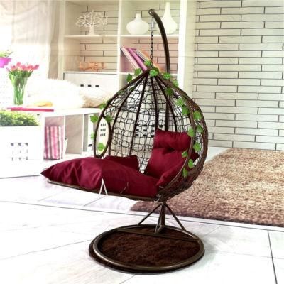 Hot Sales Quality Metal Frame Egg Swing Single Outdoor Chairs