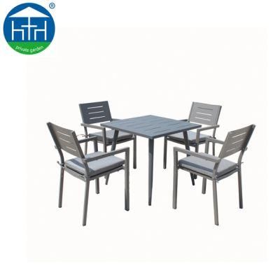 Popular Cheap Outdoor Garden Furniture of Commercial Full Aluminum Table and Chair