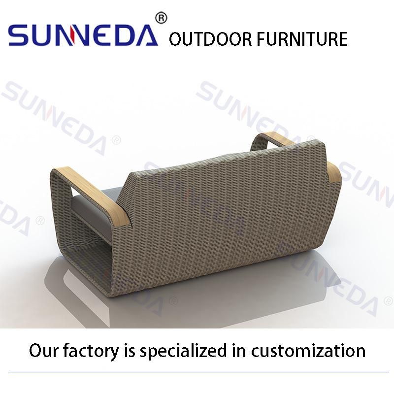 Garden Leisure Furniture Outdoor Rattan Chair Patio Sofa Sets with Table