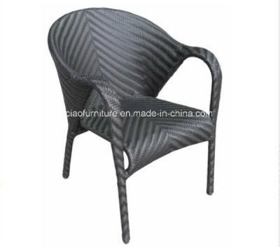 Aluminium Chair Synthetic Rattan Patio Chair All Weather Leisure Chair