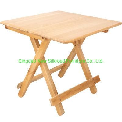 Wholesale Portable Outdoor Garden Furniture Foldable Party Event Catering BBQ Camping Picnic Folding Tables Patio Wooden Furniture Side Table