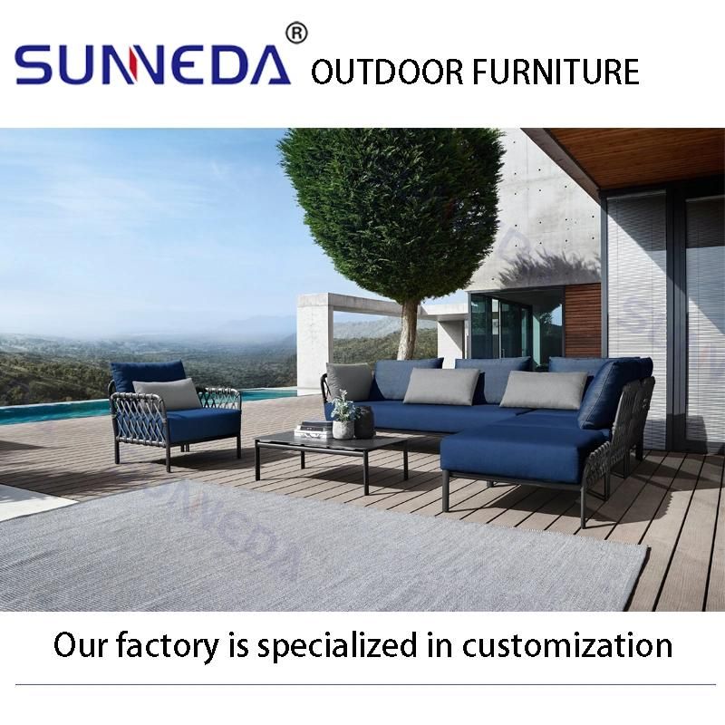 Leisure Outdoor Aluminum Tube Frame UV Full Set Upholstery Furniture