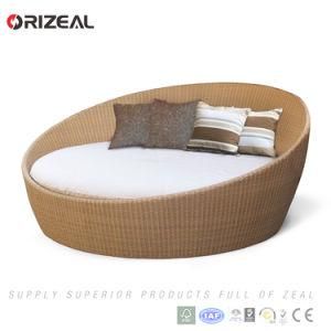 Fashion Outdoor Garden Patio Furniture Lounge Round Rattan Daybed