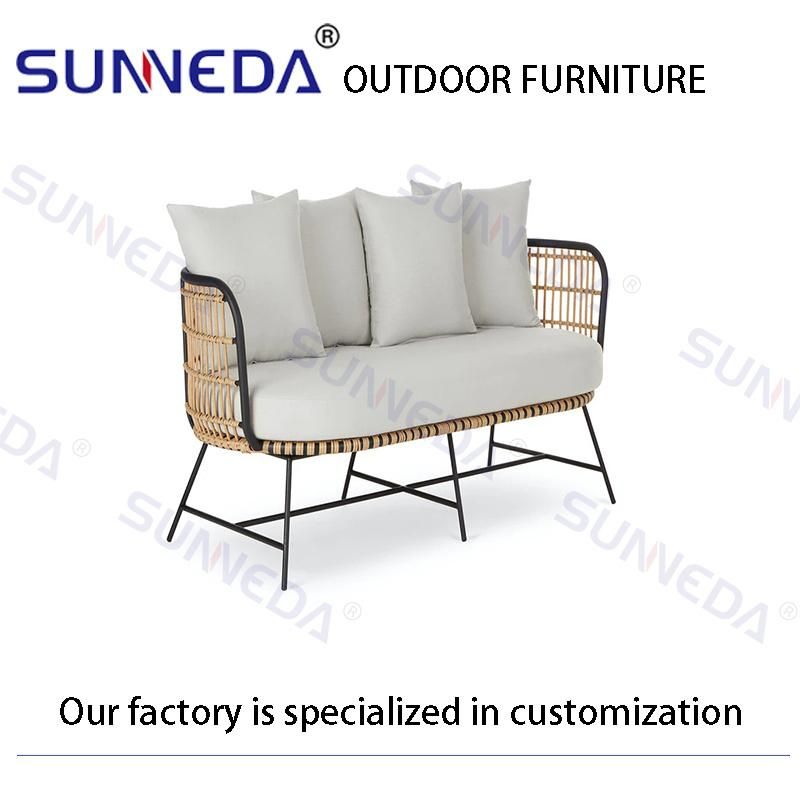 Rattan Furniture Outdoor Sofa and Coffee Table Set Garden Set Sofa