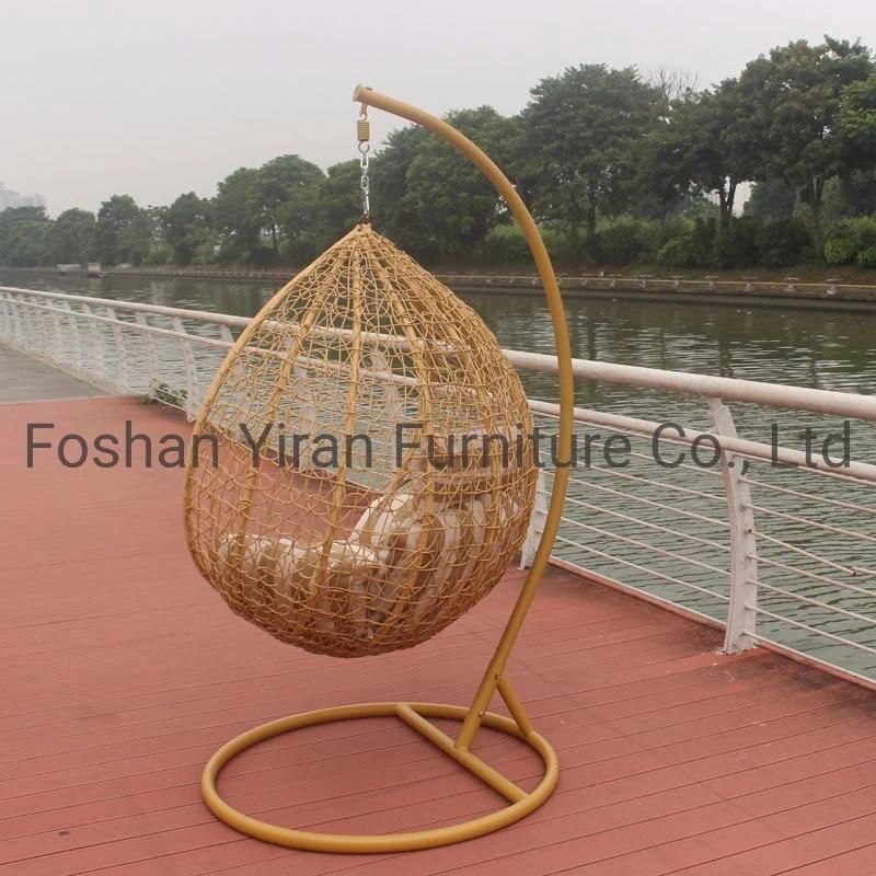 Leisure Ways Hanging Chair Rattan Outdoor Furniture Garden Swing Set