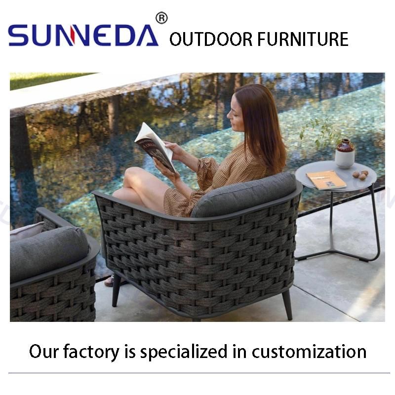 Wide Garden Leisure Elegant Terrace Close Patio 3 Seat Sofa