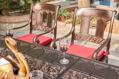All Weather Aluminum Chair for Vineyard Backyard Garden Party