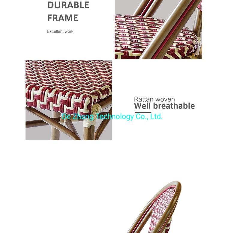 Outdoor Woven Wicker Garden Restaurant Cafe Rattan Bar Furniture