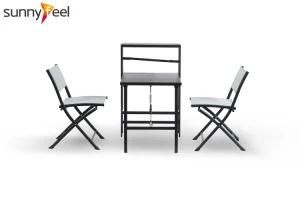 Outdoor Furniture Bistro Backyard Set Folding Reading Table Folding Chair