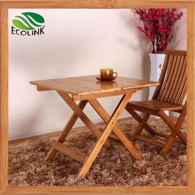 Portable Small Folding Outdoor Table with Bamboo