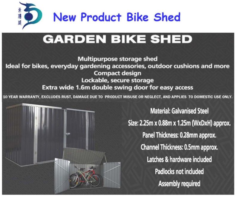 Economical Metal Shed Garden Shed outdoor Storage Shed for Gardening Products Rdsa6X4-Z2