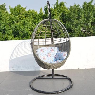 Factory Wholesale Iron Frame Outdoor Garden Hanging Swing Chair