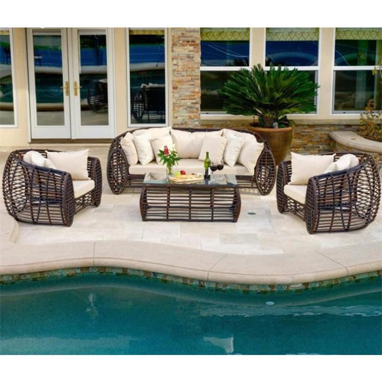 Modern New Design Outdoor Furniture Leisre Garden Patio Rattan Chaise Longue Chair