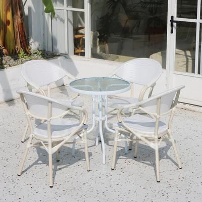 Villa Hotel Outdoor Rattan Tables and Chairs Garden Patio Furniture