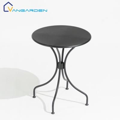 Vangarden Round Outdoor Patio Steel Coffee Table