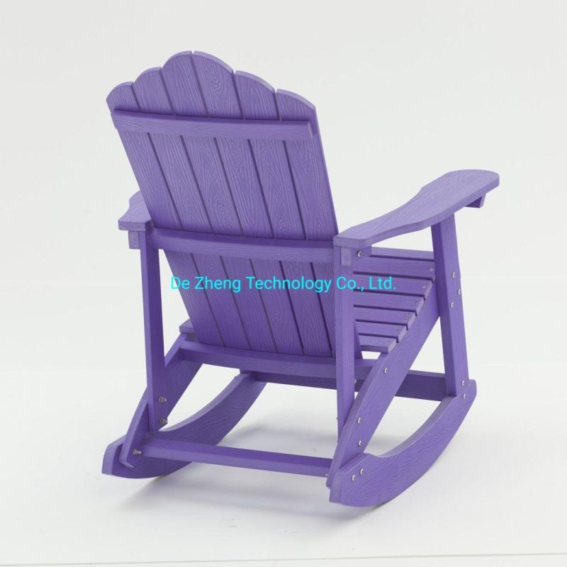 Outdoor Patio Plastic Wood Adirondack Garden Leisure Chair Wooden Rocking Beach Chair