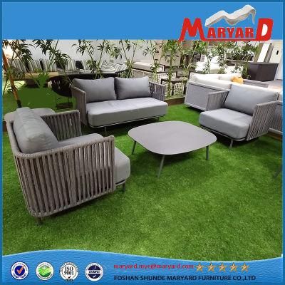 Modern Living Room Rope Weaving Outdoor Garden Leisure Rope Furniture Sofa Set for Hotel